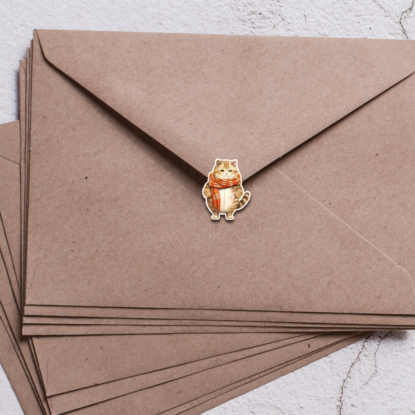 Autumn Cat Sticker Sheet | Cute Cats in Cozy Scarves | Fall Planner Stickers, Journaling, Scrapbooking