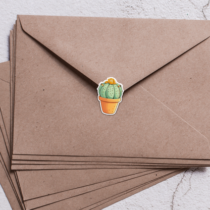 Cacti & Succulent Sticker Sheet | Cute Plant Stickers | Aesthetic Planner, Journal and Scrapbook Stickers