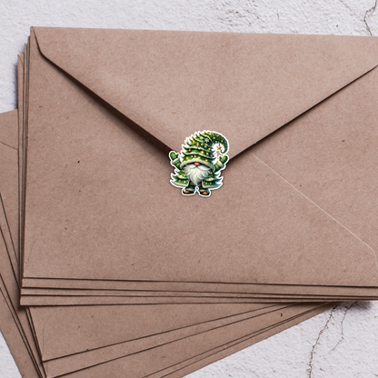 Christmas Gnome Sticker Sheet – Cute Holiday Stickers for Planners, Cards, Journaling, Gifts, and Scrapbooking Stickers