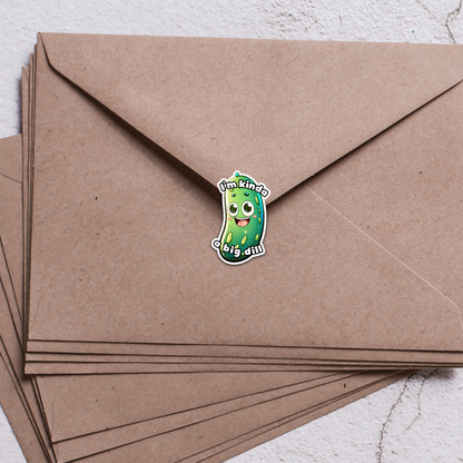 Pickle Sticker Sheet | Cute Pickles with Funny Sayings | Food Lovers Stickers | Planner, Scrapbook, Laptop, Journal Stickers