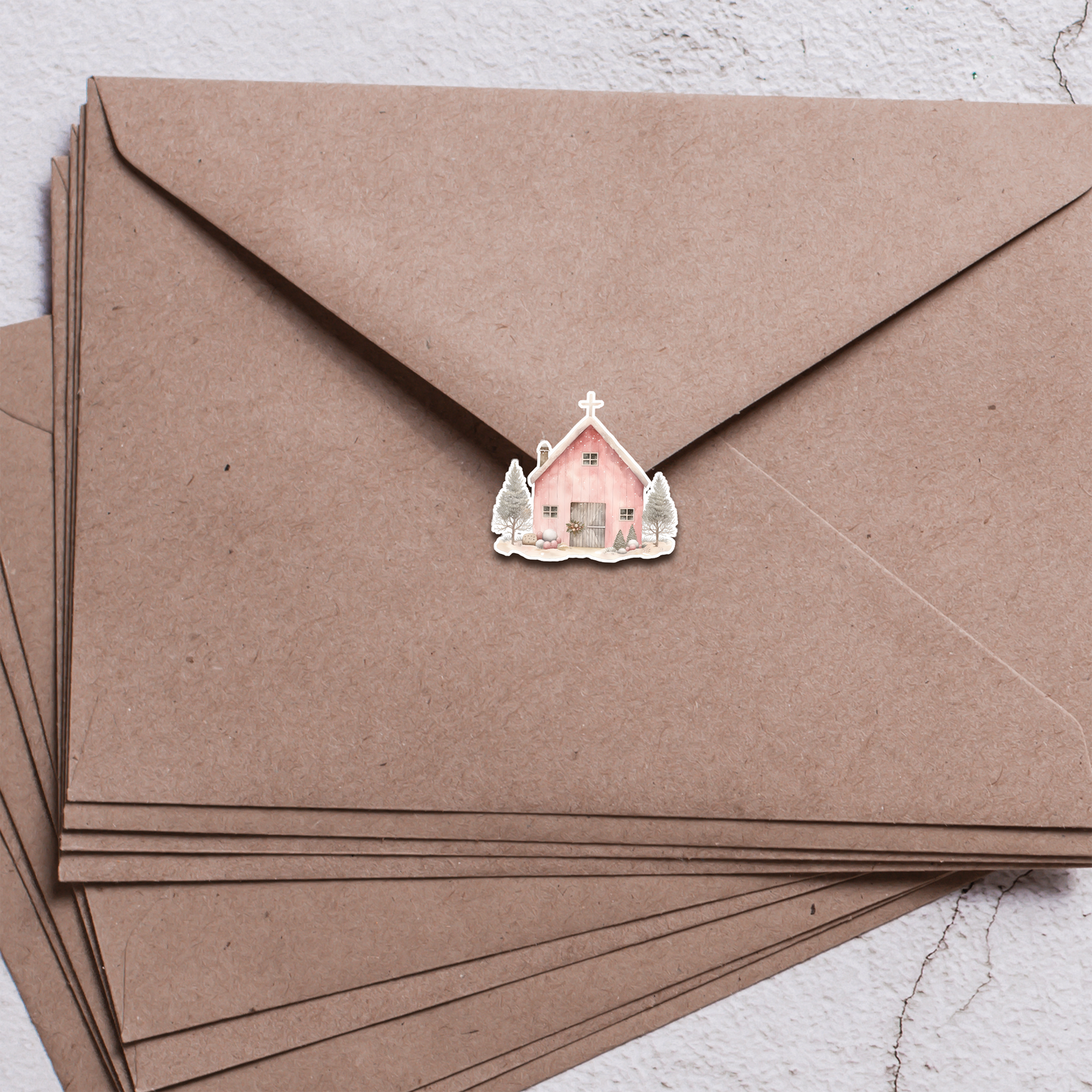 Pink Christmas Sticker Sheet | Cute Holiday Santa, Snowmen, Reindeer, Presents & More | Kawaii Pink Holiday Stickers