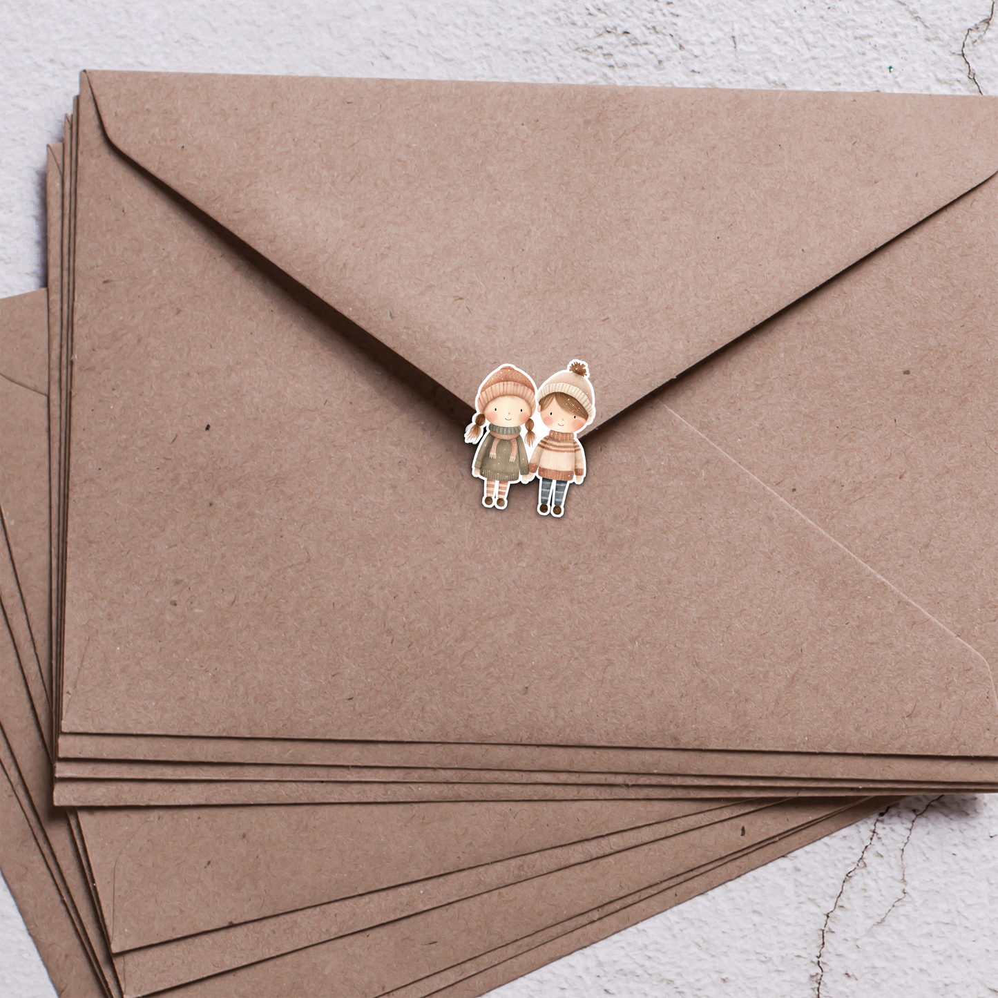 Winter Couple Sticker Sheet | Cute Cozy Couple Stickers | Romantic Winter Stickers for Journaling, Scrapbooking, Planners