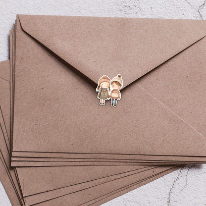 Winter Couple Sticker Sheet | Cute Cozy Couple Stickers | Romantic Winter Stickers for Journaling, Scrapbooking, Planners